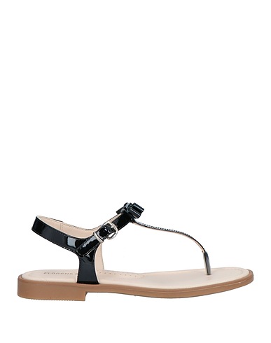 FLORENS Flip flops Black Leather
