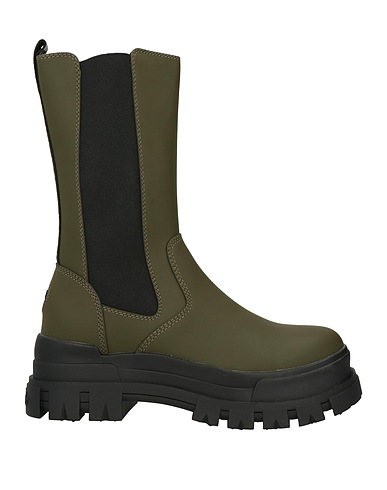BUFFALO Ankle boot Military green Textile fibres
