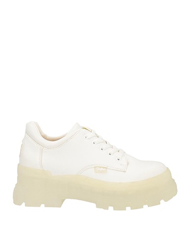 BUFFALO Laced shoes White Textile fibres