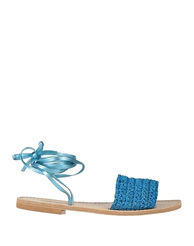 ANANAS Sandals Blue Textile fibres
