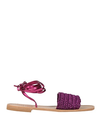 ANANAS Sandals Garnet Textile fibres