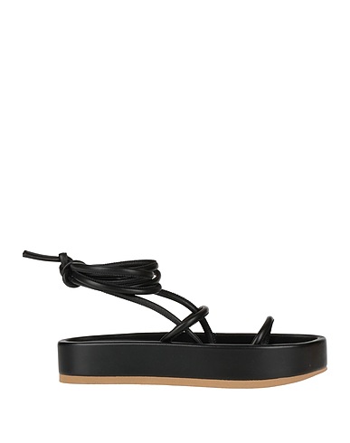 ILIO SMERALDO Sandals Black Leather