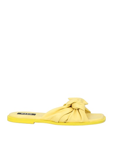 MSGM Sandals Pastel yellow Leather