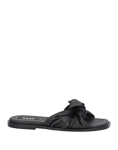 MSGM Sandali Nero Pelle