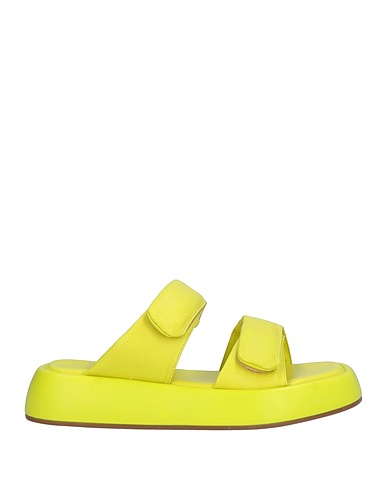 CARRANO Sandals Lime green Leather