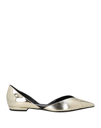 GIORGIO ARMANI Ballet flats Platinum Leather