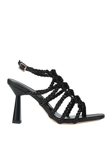 EMANUÉLLE VEE Flip flops Black Leather