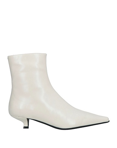 JEFFREY CAMPBELL Ankle boot Cream Textile fibers