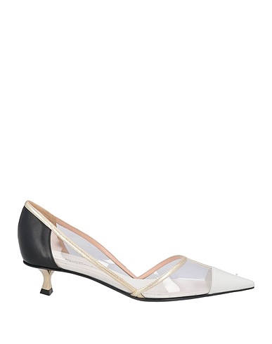 GIORGIO ARMANI Court White Leather, Textile fibres