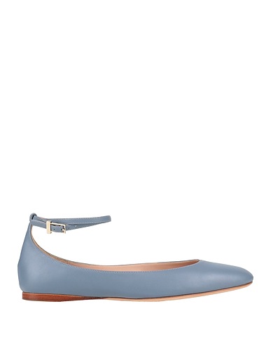 GIORGIO ARMANI Ballet flats Slate blue Leather