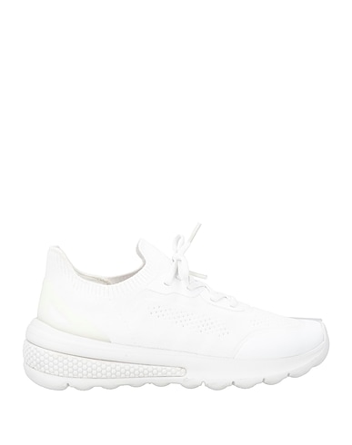 GEOX Sneakers Bianco Fibre tessili, Altre Fibre