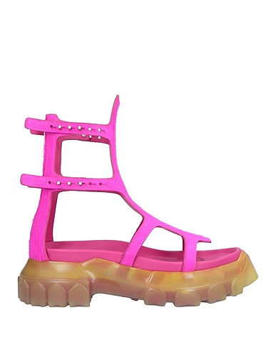 RICK OWENS Sandals Fuchsia Leather