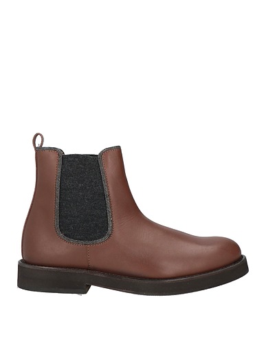 BRUNELLO CUCINELLI Ankle boot Dark brown Leather
