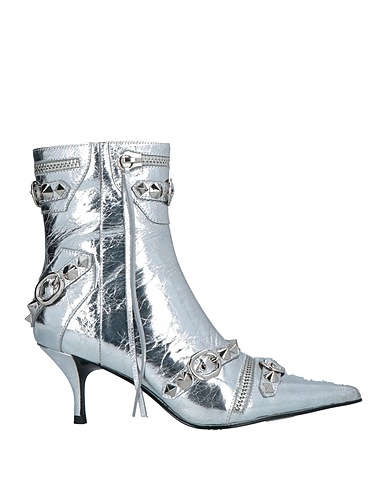 JEFFREY CAMPBELL Stiefelette Silber Leder