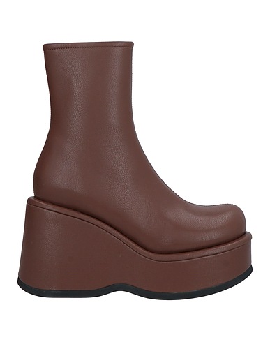 JEFFREY CAMPBELL Ankle boot Brown Textile fibres