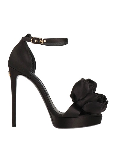 DOLCE&GABBANA Sandals Black Textile fibers
