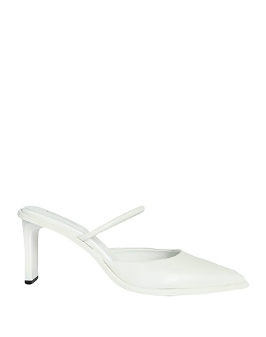CALVIN KLEIN Mules και τσόκαρα Off white Δέρμα