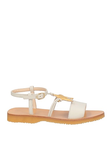 BONPOINT Sandals Light grey Leather