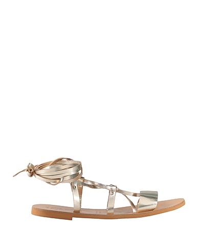 STELLA D'OTRANTO Sandals Platinum Leather
