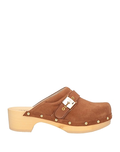 SCHOLL Mules and clogs ICONIC Brown Leather