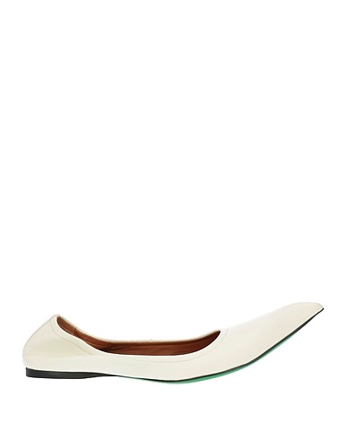 MARNI Ballerine Avorio Pelle