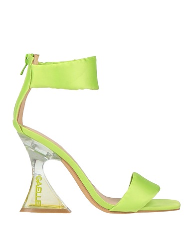 GAëLLE Paris Sandals Light green Textile fibres