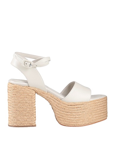 PALOMA BARCELÓ Espadrilles Hellgrau Leder