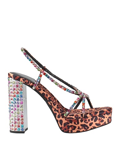 JEFFREY CAMPBELL Sandals Brown Textile fibres