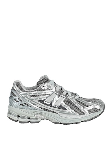 NEW BALANCE Sneakers Silver Synthetic fibers, Textile fibres