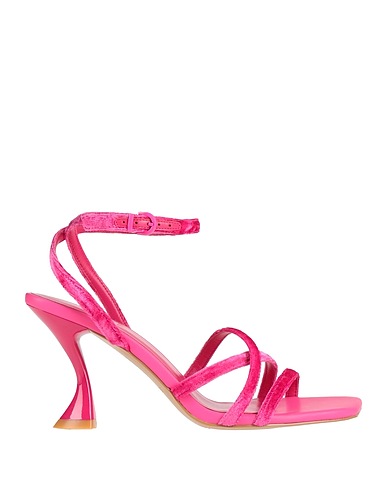 JEANNOT Sandals Fuchsia Textile fibers
