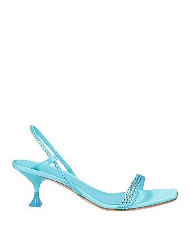 3JUIN Sandals Turquoise Textile fibers