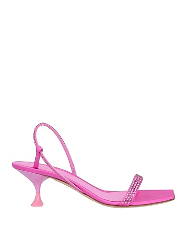 3JUIN Sandals Fuchsia Textile fibres