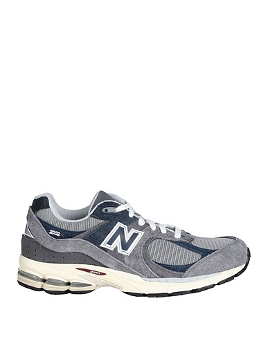 NEW BALANCE Sneakers Blue Leather, Textile fibers
