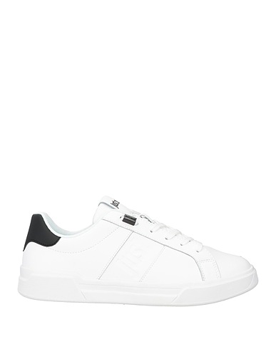 JUST CAVALLI Sneakers White Leather, Textile fibers