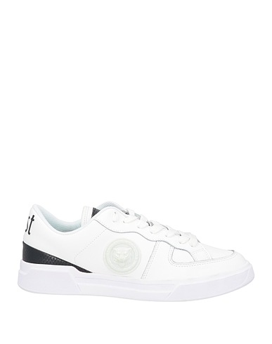 JUST CAVALLI Sneakers White Leather, Other Fibres