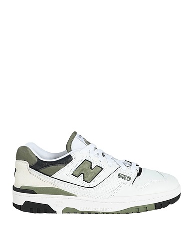 NEW BALANCE Sneakers Blanc Cuir, Fibres textiles