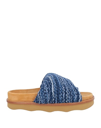 CHLOÉ Sandals Blue Textile fibers