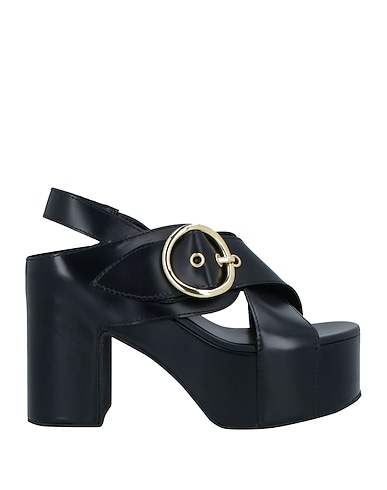 DRIES VAN NOTEN Sandals Black Leather