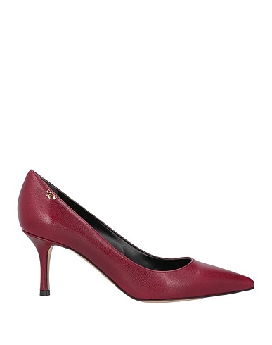TORY BURCH Pump Burgundy Leather