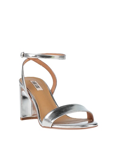 BIBI LOU Sandals Silver Leather