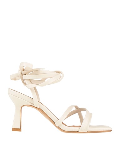DOOP Sandals Cream Textile fibres