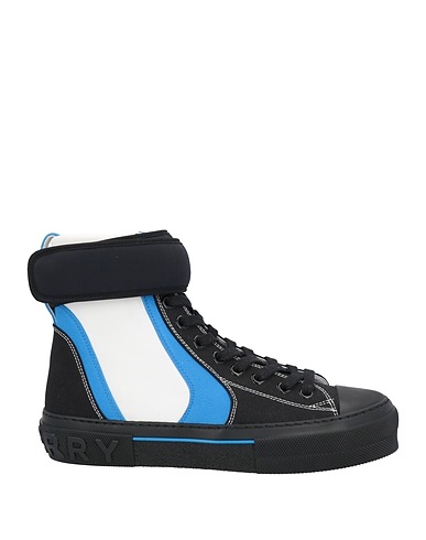 BURBERRY Sneakers Black 57% Cotton, 24% Polyester, 13% Polyamide, 6% Elastane