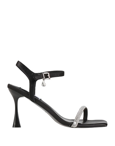 GAI MATTIOLO Sandals LOVE TO LOVE Black Textile fibers
