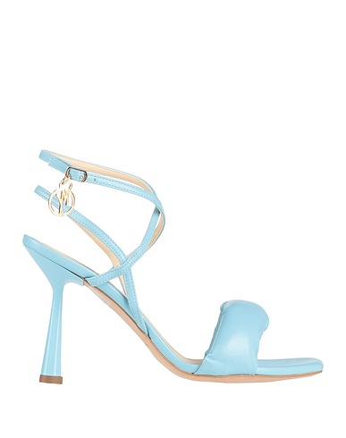 MANILA GRACE Sandals Sky blue Textile fibers