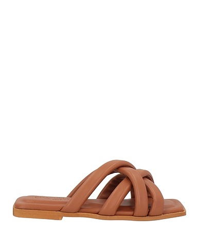 CHATULLE Sandals Brown Textile fibres