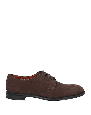 DOUCAL'S Laced shoes Dark brown Leather