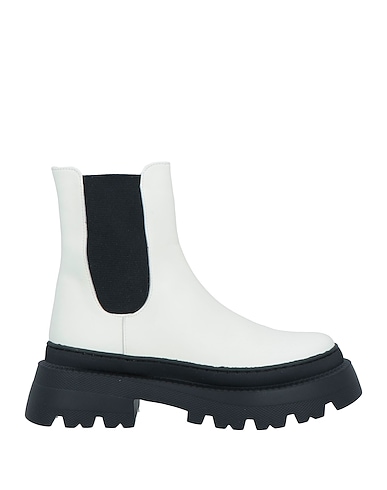 O.X.S. Ankle boot Cream Leather