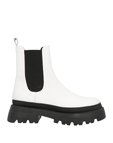 O.X.S. Stivaletti Bianco Pelle