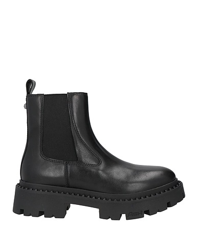 ASH Stiefelette Schwarz Leder, Elastische Fasern