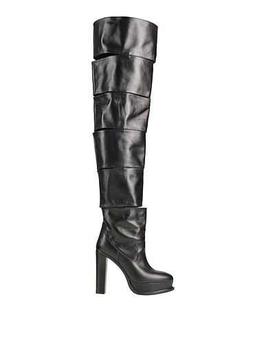 MCQUEEN Boots Black Leather